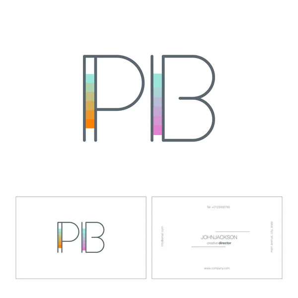 Логотип PB — стоковый вектор