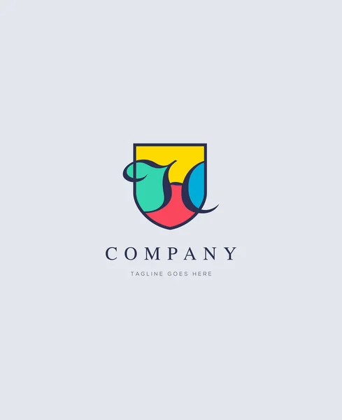 Logotipo de color real h — Archivo Imágenes Vectoriales