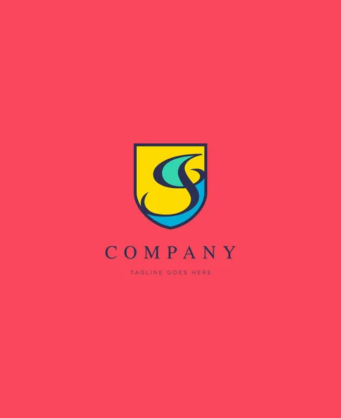 Royal color logo i — Stock Vector