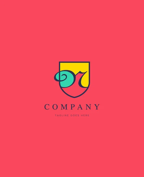 Logo couleur royale n — Image vectorielle