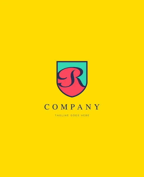 Royal kolor logo r — Wektor stockowy