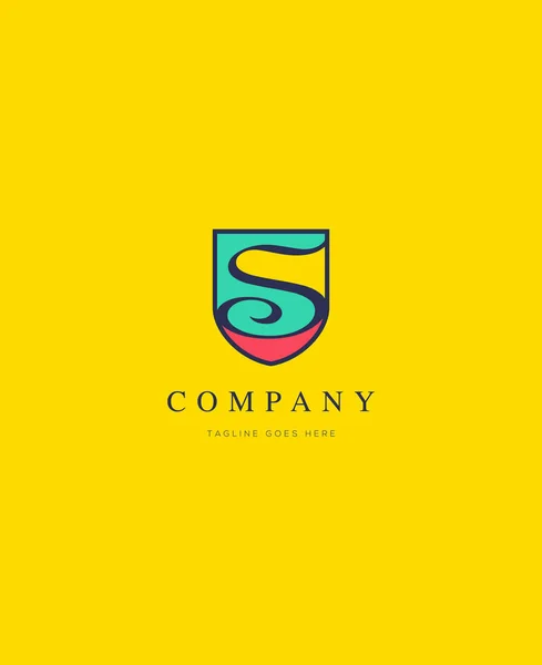 Logotipo de color real s — Vector de stock