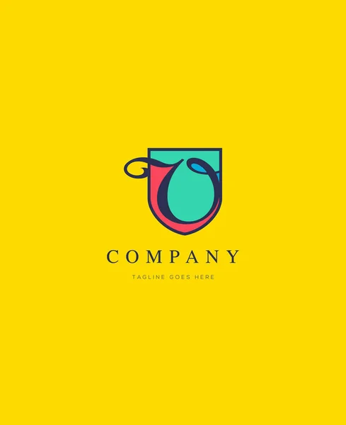 Colore reale logo v — Vettoriale Stock