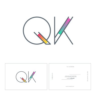 satır ortak harf logo Qk