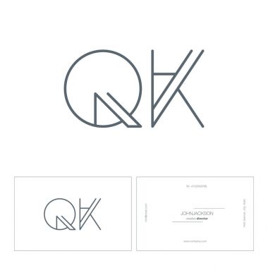 satır ortak harf logo Qk