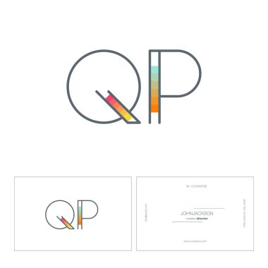 satır ortak harf logo Qp