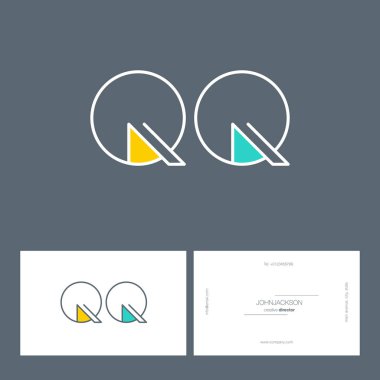 satır ortak harf logo Qq