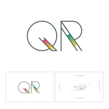 satır ortak harf logo Qr