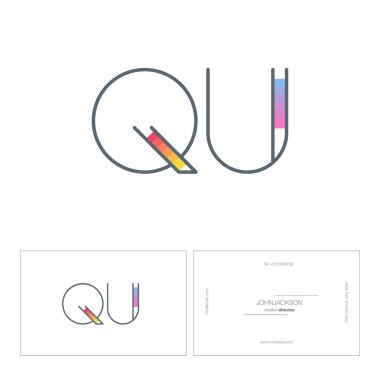 satır ortak harf logo Qu