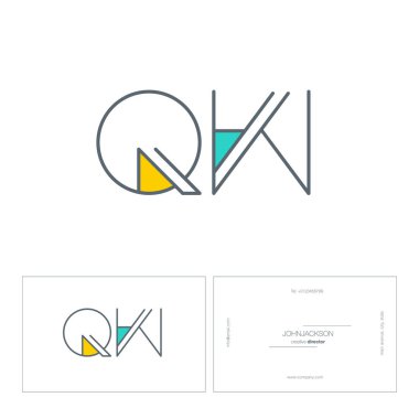 satır ortak harf logo Qw