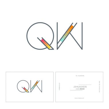 satır ortak harf logo Qw