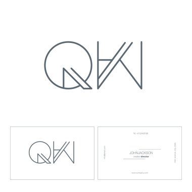 satır ortak harf logo Qw