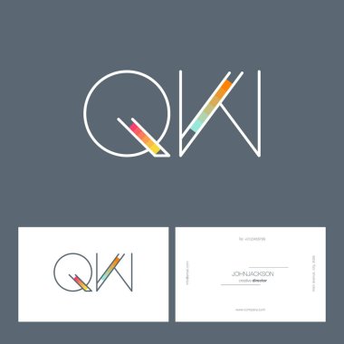 satır ortak harf logo Qw