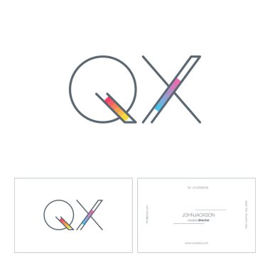 satır ortak harf logo Qx