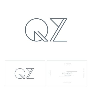 satır ortak harf logo Qz