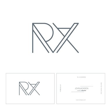 satır ortak harf logo Rx