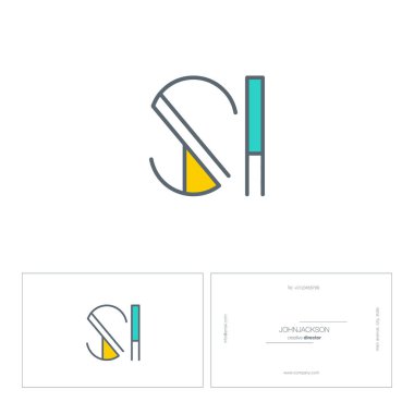 satır ortak harf logo Si