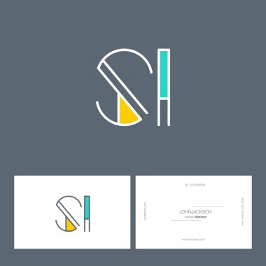 satır ortak harf logo Si