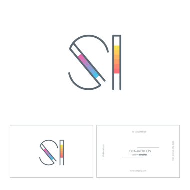 satır ortak harf logo Si