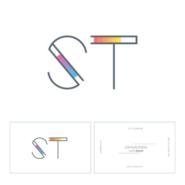 satır ortak harf logo St