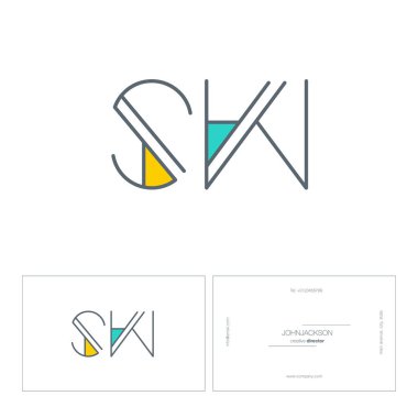 satır ortak harf logo Sw