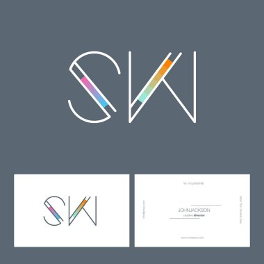 satır ortak harf logo Sw