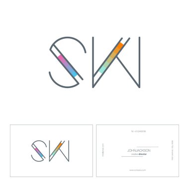 satır ortak harf logo Sw