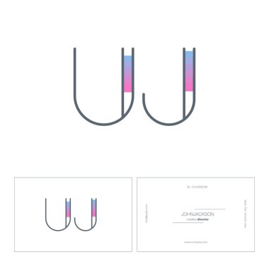 çizgi harf logo Uj