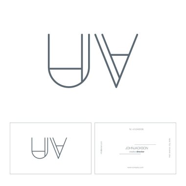 çizgi harf logo Uv