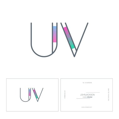çizgi harf logo Uv