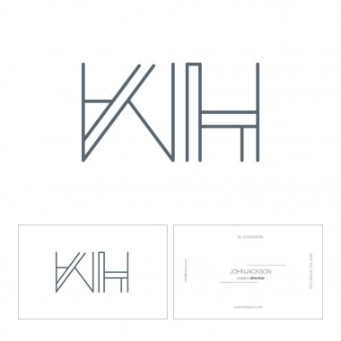 satır ortak harf logo Wh 