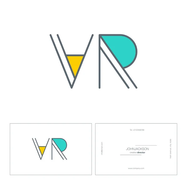 线联合 logo vr — 图库矢量图片