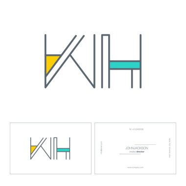 satır ortak harf logo Wh 