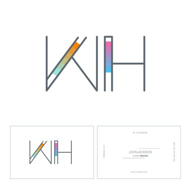 satır ortak harf logo Wh 