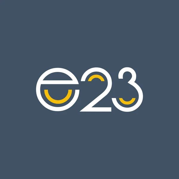 Logo del dígito E23 — Archivo Imágenes Vectoriales