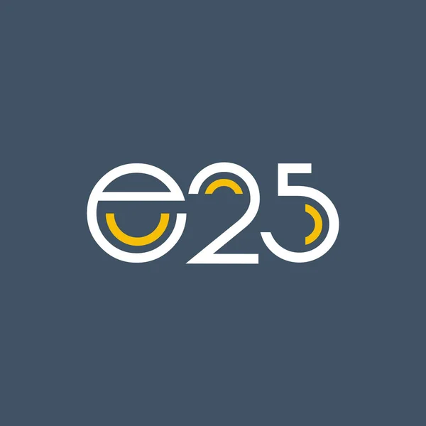 Logo del dígito E25 — Archivo Imágenes Vectoriales