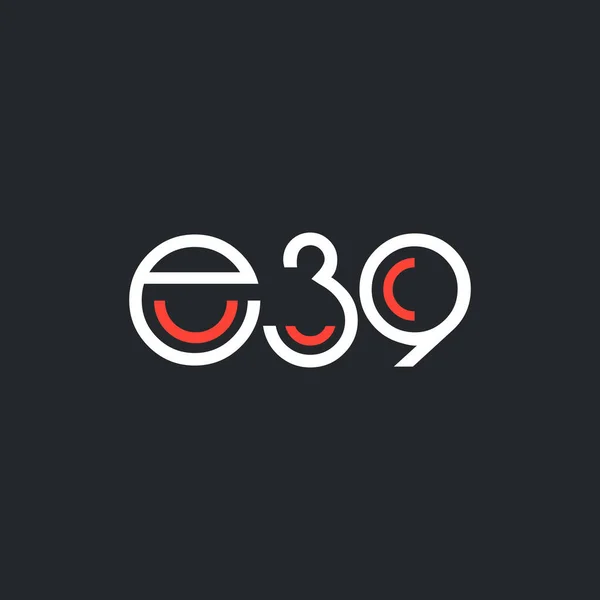 Logo del dígito E39 — Archivo Imágenes Vectoriales
