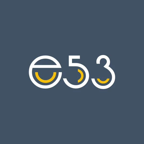 Basamak logo E53 — Stok Vektör