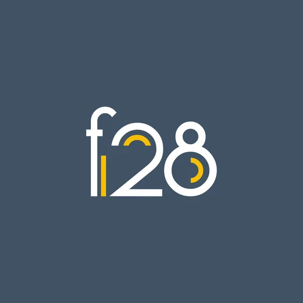 数字标识 F28 — 图库矢量图片