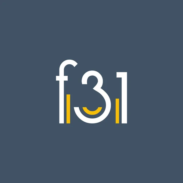 Digit logo F31 — Stock Vector