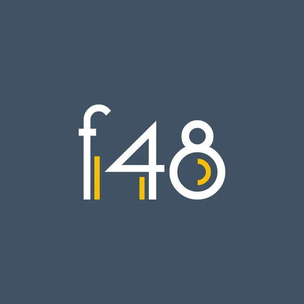 Basamak logo F48 — Stok Vektör