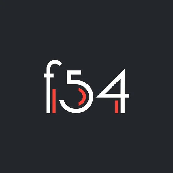 Digit logo F54 — Stock Vector