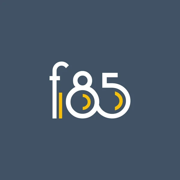 圆形徽标 F85 — 图库矢量图片