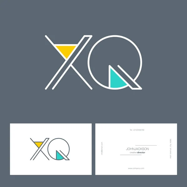 Γραμμή κοινό λογότυπο X q — Διανυσματικό Αρχείο