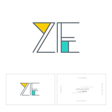 Line joint logo Ze