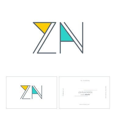 ortak harf logo Zn line