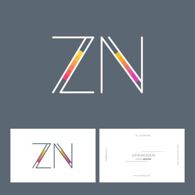 ortak harf logo Zn line