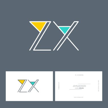 satır ortak harf logo Zx