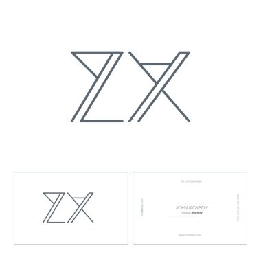 satır ortak harf logo Zx