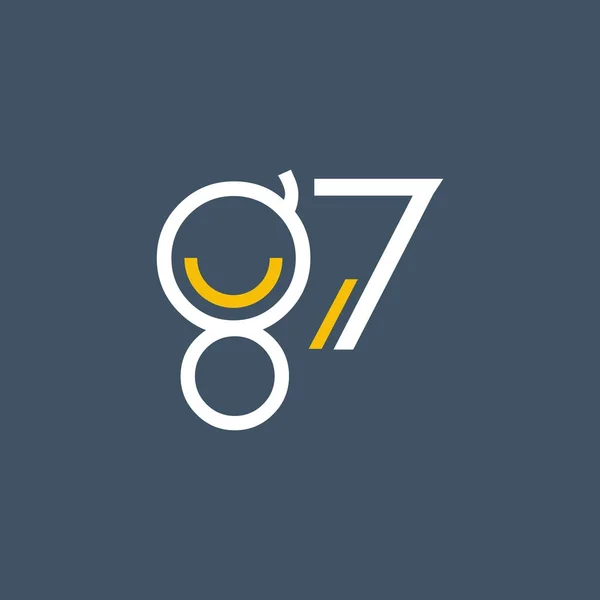 Kulaté logo g7 — Stockový vektor